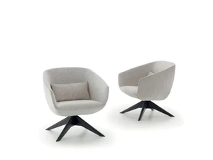 MYA - Upholstered swivel easy chair _ Pacini & Cappellini